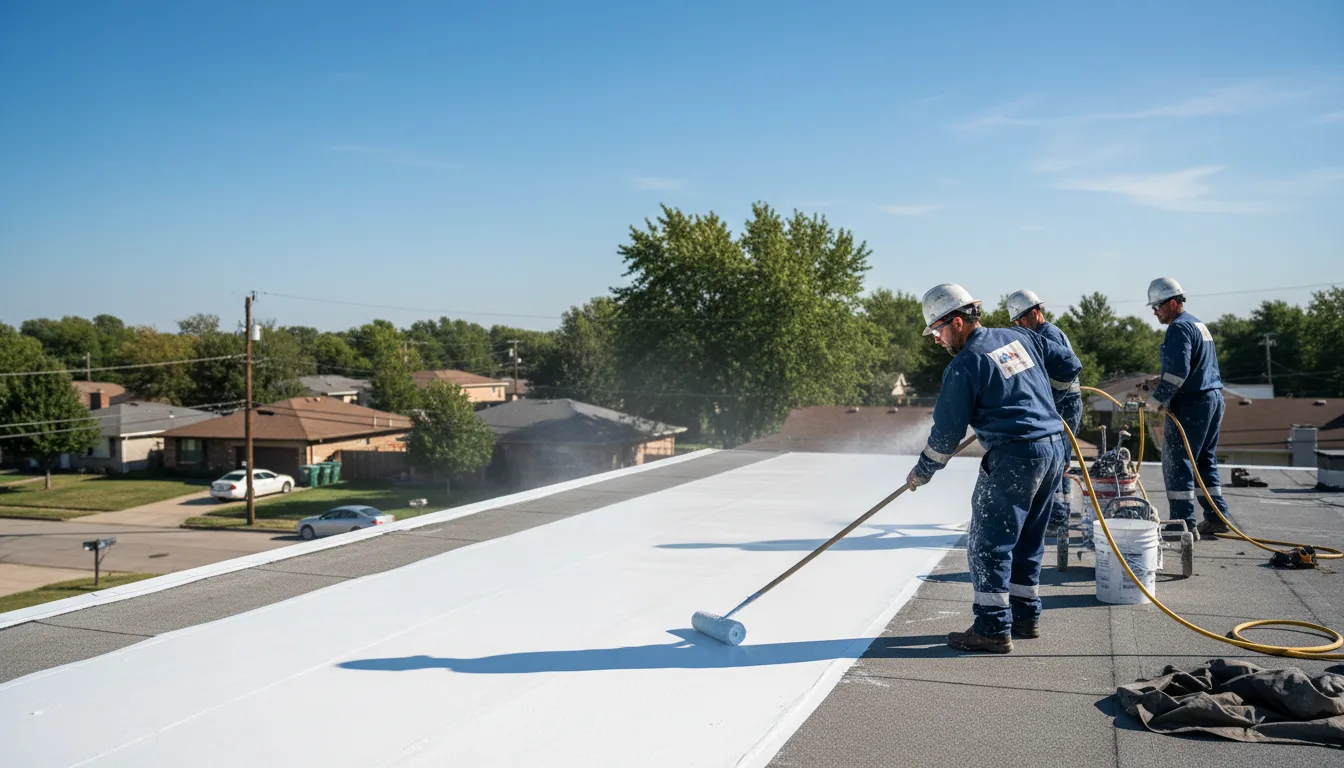 Commercial roof coating in South Londonderry, VT near me